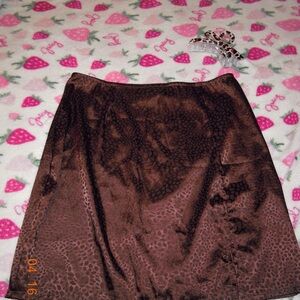 Elegant Brown Skirt